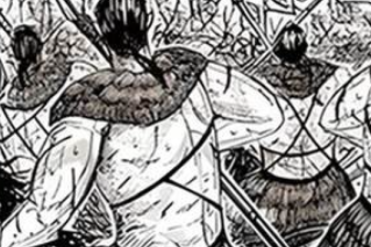 킹덤 (Kingdom) 856화 만가 읽기 링크 번역, 세이카 유니, 화살로 단토를 처치하다